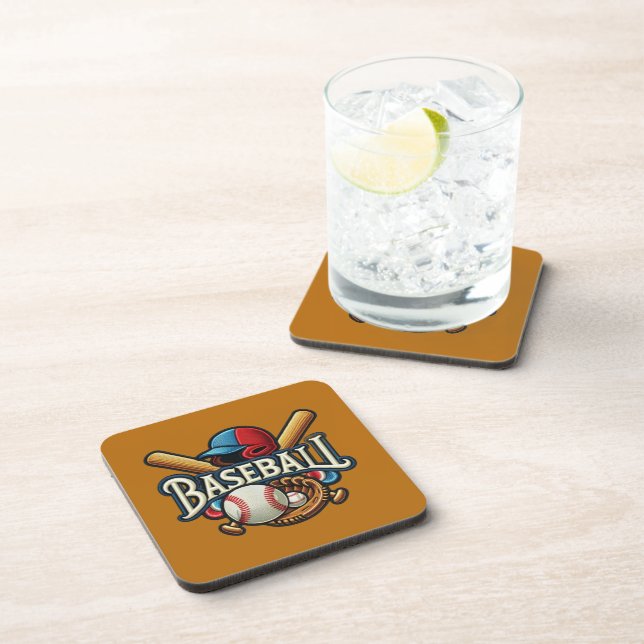 Classic Baseball Essentials / Stylish Retro Legend Coaster (Right Side)