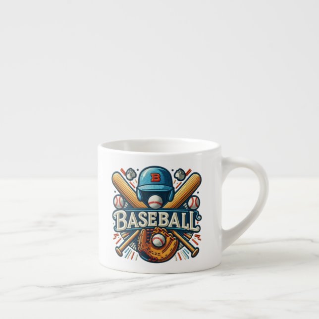 Classic Baseball Essentials / Stylish Retro Legend Espresso Cup (Right)