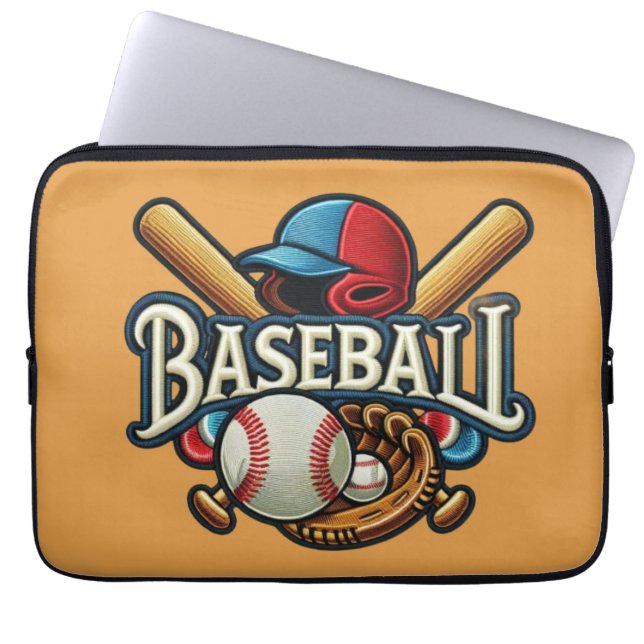 Classic Baseball Essentials / Stylish Retro Legend Laptop Sleeve (Front)