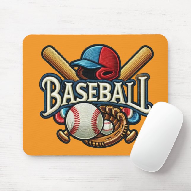 Classic Baseball Essentials / Stylish Retro Legend Mouse Pad (With Mouse)