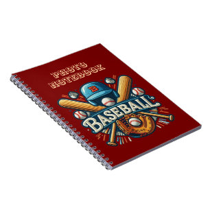 Classic Baseball Essentials / Stylish Retro Legend Notebook
