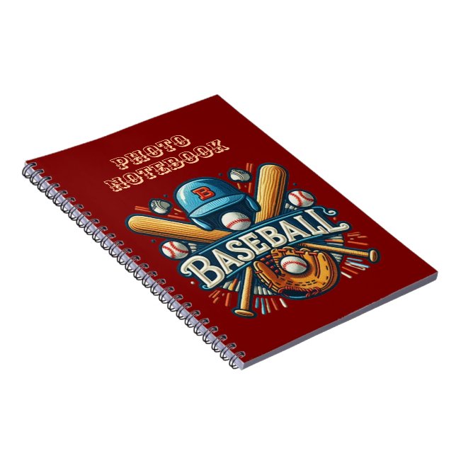 Classic Baseball Essentials / Stylish Retro Legend Notebook (Right Side)