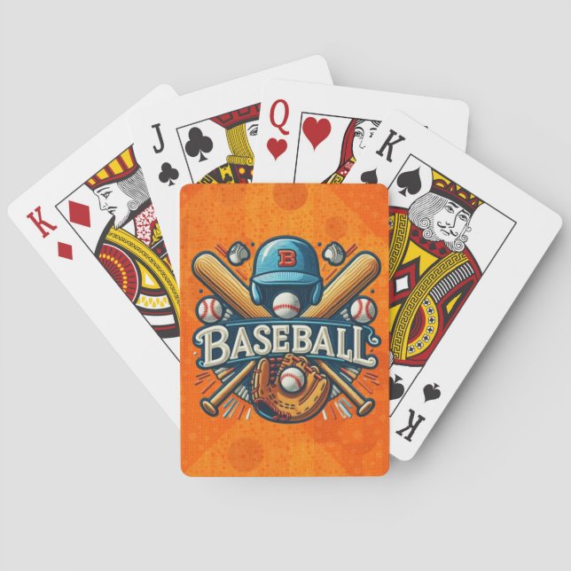 Classic Baseball Essentials / Stylish Retro Legend Playing Cards (Back)