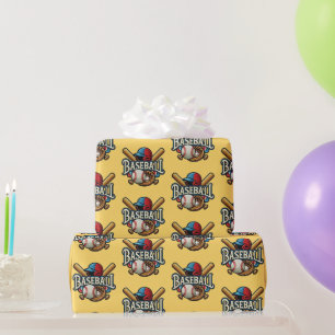 Classic Baseball Essentials / Stylish Retro Legend Wrapping Paper