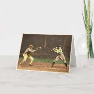 Classic Baseball Greetings Card