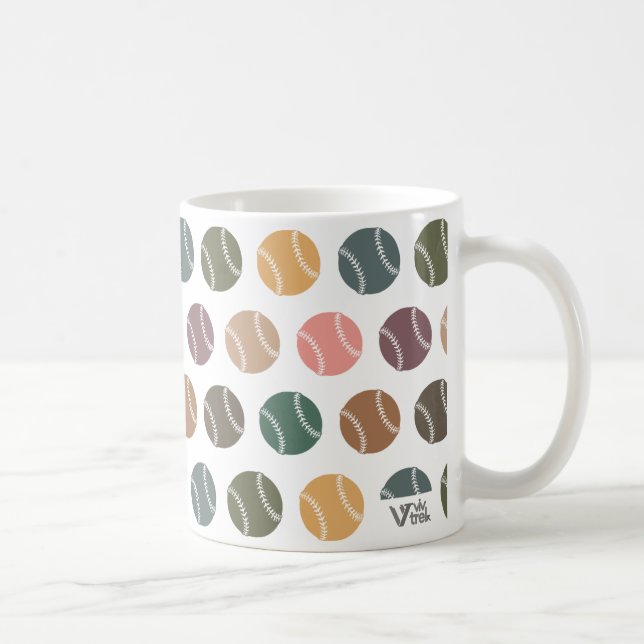 Classic Baseball Sport Cup Retro Athletic Player (Right)