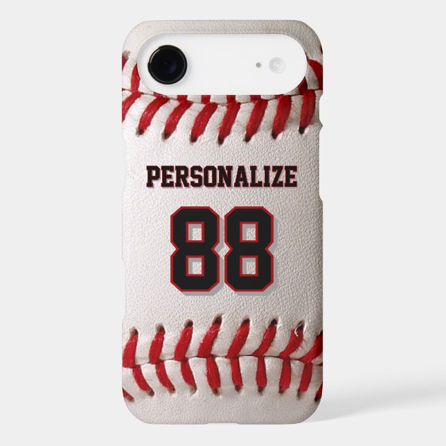 Classic Baseball Stitch Custom Name and Number (Back)