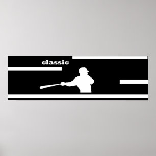 CLASSIC BASEBALL SWING POSTER