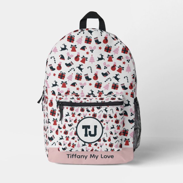 Classic Basketball Preschool Retro Backpack (Front)