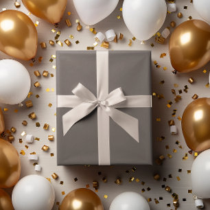 Classic Batch Dark Taupe Beige Wrapping Paper Roll