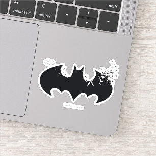 Classic Batman Logo Dissolving Into Bats