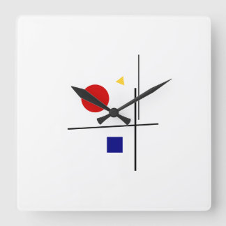 Classic Bauhaus Design Square Wall Clock
