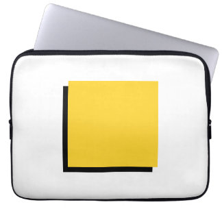 Classic Bauhaus Design Yellow Square Laptop Sleeve