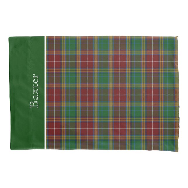 Classic Baxter Tartan Plaid Pillow Case (Front)