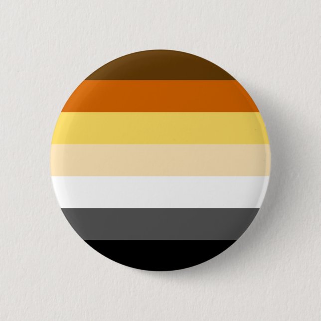 Classic Bear Pride Flag 6 Cm Round Badge (Front)