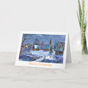 Classic, beautiful vintage Christmas picture Holiday Card