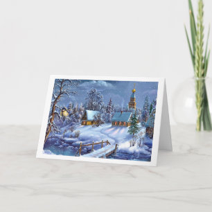 Classic, beautiful vintage Christmas picture Holiday Card