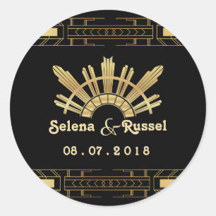 Classic Beauty Art Deco Wedding Seal