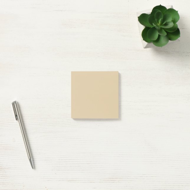 Classic Beige Solid Colour Minimalist  Post-it Notes (Office)
