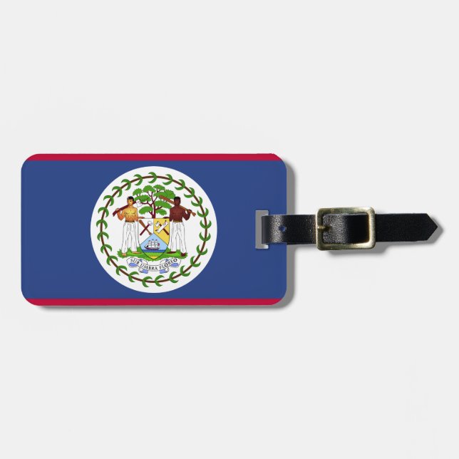 Classic Belise Flag Luggage Tag (Front Horizontal)