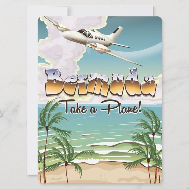 Classic Bermuda vacation poster. (Front)