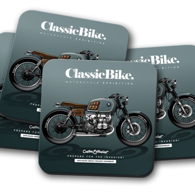 Classic Bike Coaster | Motorcycle Coaster Set  (Creator Uploaded)