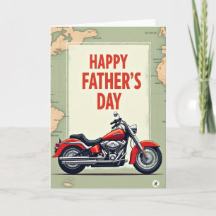 Classic Bike Fathers Day Card