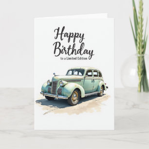 Classic Birthday Car Card