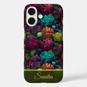 Classic Birthday Gift Hydrangeas Flower Name iPhone 16 Case