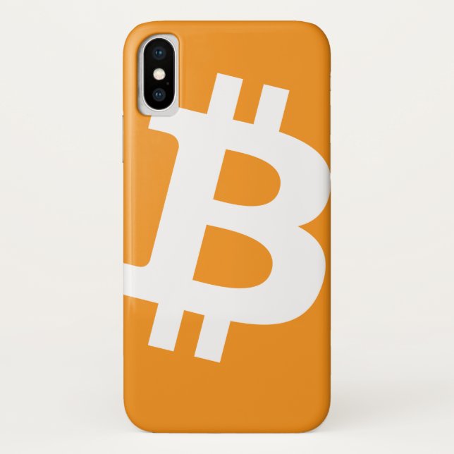 Classic Bitcoin Logo iPhone X case (Back)