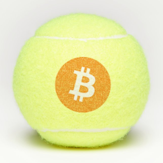 Classic bitcoin logo tennis balls (Front)