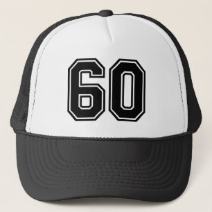 Classic Black 60th Birthday Trucker Hat
