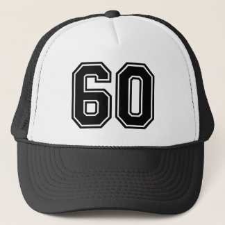 Classic Black 60th Birthday Trucker Hat