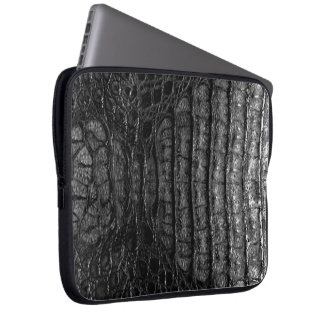 Classic Black Alligator Skin #2 Laptop Sleeve