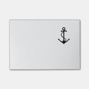 Classic Black Anchor Post-it Notes