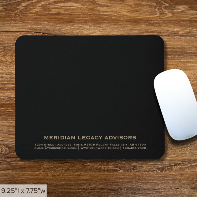 Classic Black and Gold Company Mousepad (Creator Uploaded)