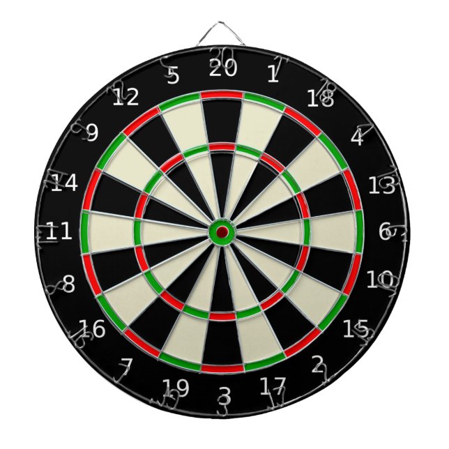 Classic Black and White Dartboard (Front)