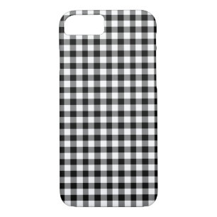 Classic Black And White Gingham Pattern iPhone 8/7 Case
