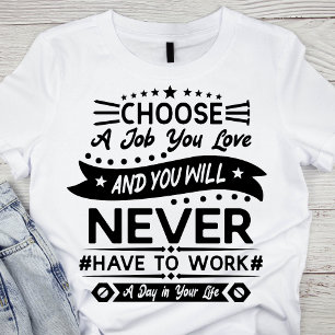 Classic Black and White Labour Day T-Shirt