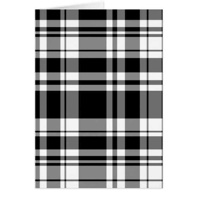 Classic Black and White Plaid (Front)