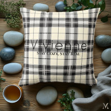 Classic Black and White Plaid | Custom Cosy Home