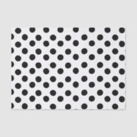 Classic Black and White Polka Dot Tissue Paper