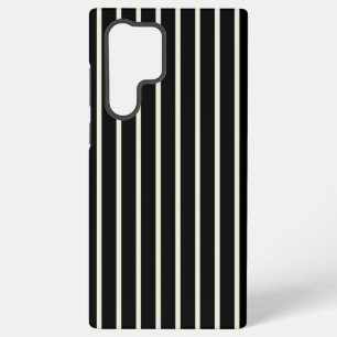 Classic Black and White Vertical Stripes Pattern Samsung Galaxy Case