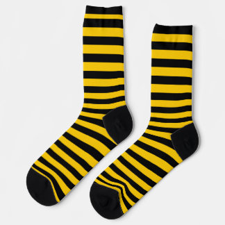 Classic Black and Yellow Striped Socks