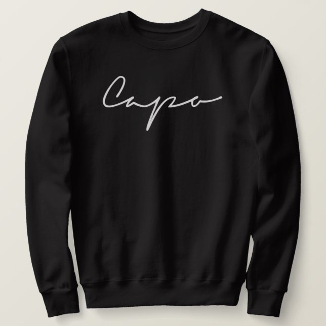 Classic Black Capo Sweater (Design Front)