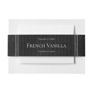 Classic Black Gold Marble Soap Label Template Invitation Belly Band