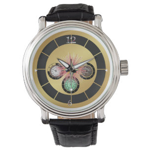 Classic Black Leather Watch