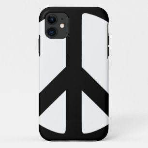 Classic Black Peace Sign iPhone 11 Case