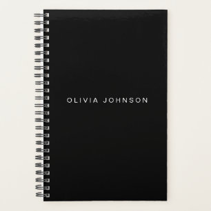 Classic Black Spiral Weekly/Monthly Planner