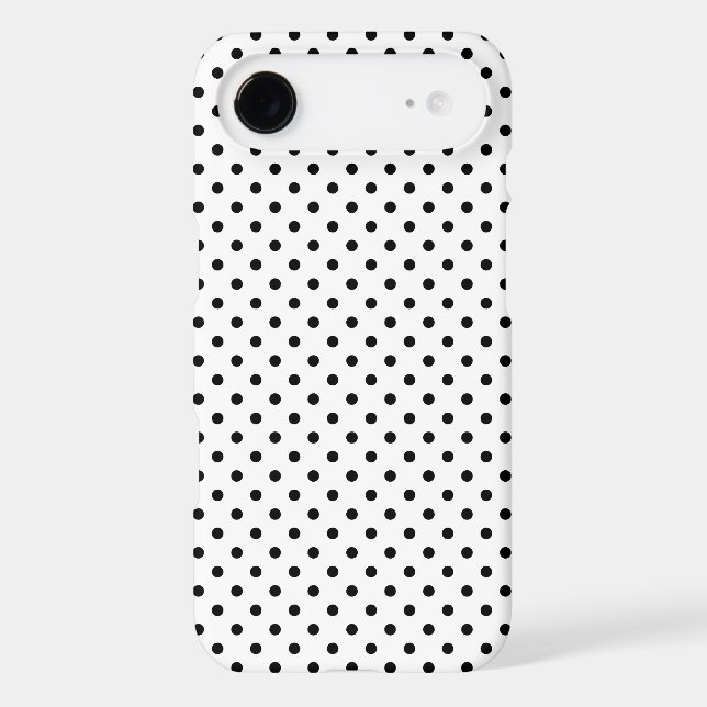 Classic Black Tiny Polka Dot Pattern (Back)